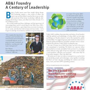 AB&I Foundry - A Century of Leadership