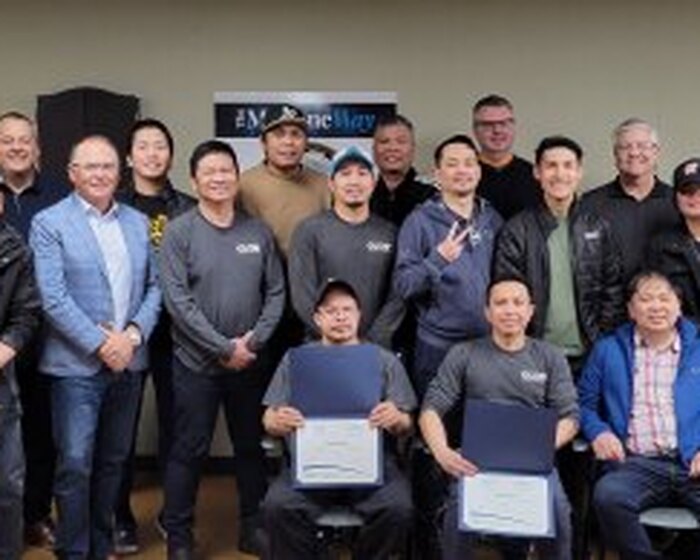 Filipino transplant team members graduate from essential skills training at Clow Canda